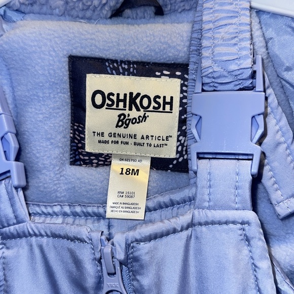 Oshkosh snow set Toddler 18M Purple W/butterflies on Parka Light Purple pants - Picture 2 of 14